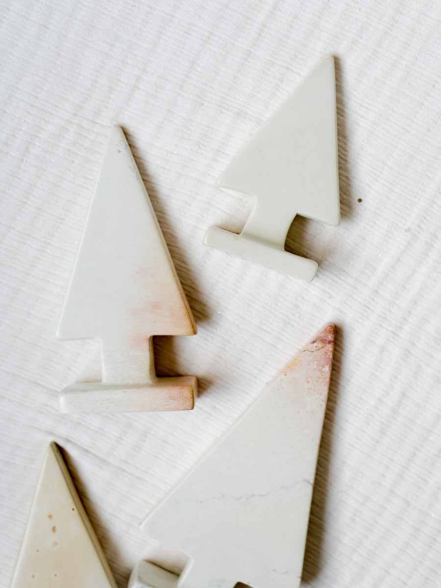 Soapstone Christmas Trees White | 3 Sizes