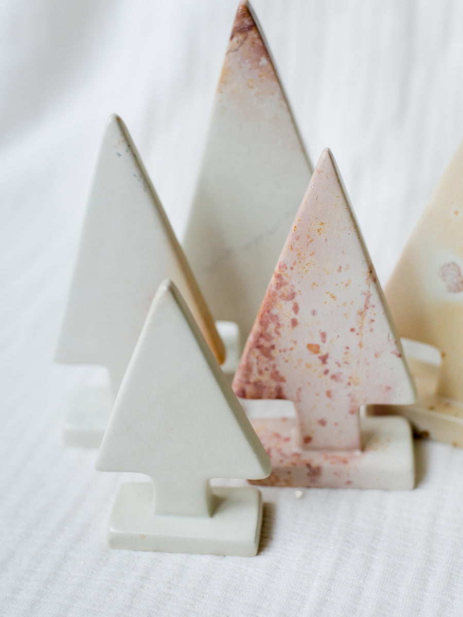 Soapstone Christmas Trees White | 3 Sizes